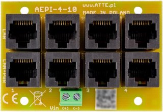 Adapter PoE PASSIVE 4 kanałowy 10/100 ATTE AEPI-4-10-OF