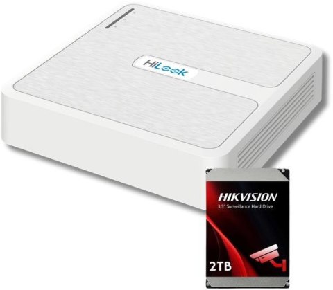 Rejestrator IP Hilook 8 kanałowy 4MP NVR-8CH-H/8P PoE z dyskiem 2TB