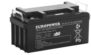 Akumulator AGM EUROPOWER serii EPL 12V 65Ah (Żywotność 15 lat)