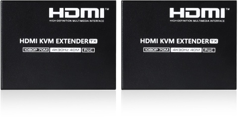 Extender HDMI Kenik KG-EX70HDMI-P/U/4K3 wideo + myszka po skrętce