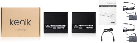 Extender HDMI Kenik KG-EX70HDMI-U/4K wideo + audio + myszka po skrętce