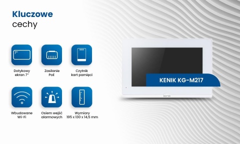 Monitor wideodomofonu KENIK KG-M317W