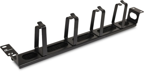 Organizer kabli 1U poziomy metalowy z przepustem szczotkowym OGF-MRB GETFORT