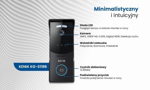 Stacja bramowa IP KENIK KG-S11RB