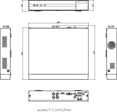Rejestrator 5w1 Hilook 8 kanałowy 8MP DVR-208U-M1/T