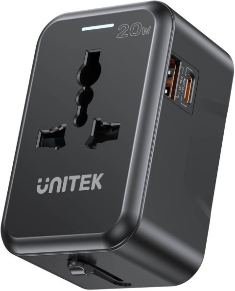 Unitek Ładowarka podróżna EU/US/UK/AUS PD 20W