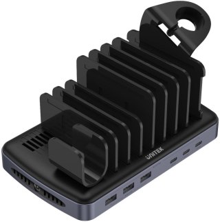 Unitek Stacja ładująca 3 x USB-A 20W, 3 x USB-C PD 60W, 80W