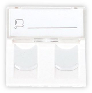 ADAPTER GETFORT 2 MOD 2XRJ45 MOSAIC 45x45mm