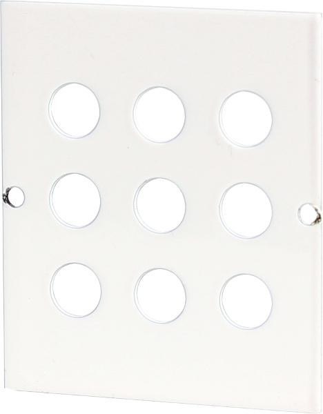 Blacha montażowa do szaf multimedialnych gniazda F