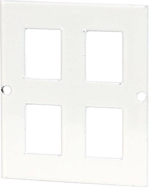 Blacha montażowa do szaf multimedialnych gniazda RJ45