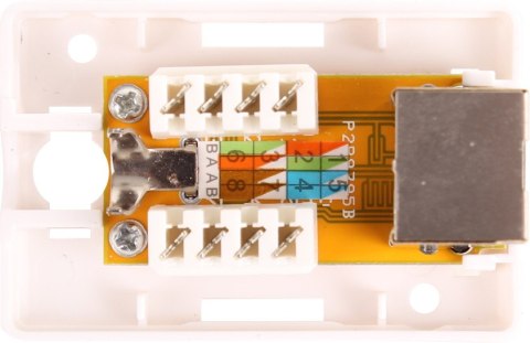 GNIAZDO NATYNKOWE EKRANOWANE GETFORT 1XRJ45 KAT.5E