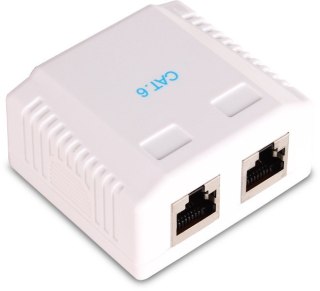 GNIAZDO NATYNKOWE EKRANOWANE GETFORT 2XRJ45 KAT.6