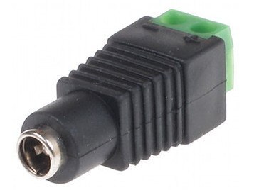 GNIAZDO SKRĘCANE G-55 2.1/5.5 GETFORT DO ZASILACZA CCTV