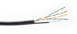 KABEL SKRĘTKA GETFORT CAT.5E U/UTP UV SUCHY Z LINKĄ NOŚNĄ 305m