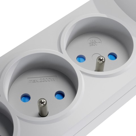 Listwa zasilająca antyprzepięciowa Getfort 5P 3m Szara USB