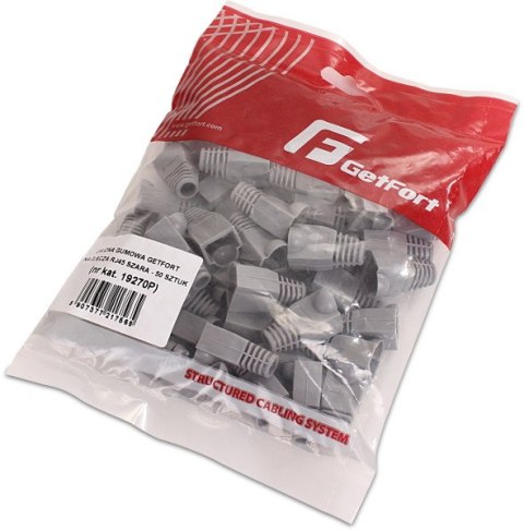 OSŁONA GUMOWA GETFORT NA ZŁĄCZA RJ45 SZARA (50SZT)