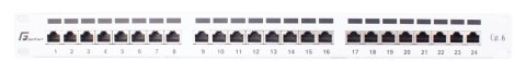 PATCH PANEL FTP CAT.6 24 PORTY SZARY PGF-6FTP24-B6-G GETFORT