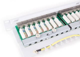 PATCH PANEL FTP CAT.6 24 PORTY SZARY PGF-6FTP24-B6-G GETFORT