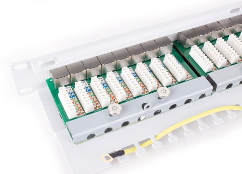 PATCH PANEL FTP CAT.6 24 PORTY SZARY PGF-6FTP24-B6-G GETFORT