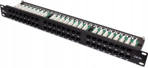 PATCH PANEL UTP CAT.5E 48 PORTÓW PGF-5EUTP48-B9 GETFORT