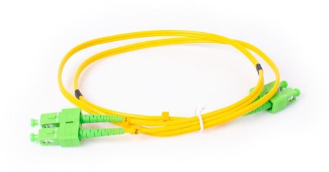 PATCHCORD ŚWIATŁOWODOWY GETFORT SM SC/APC-SC/APC DUPLEX 1M