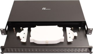 PRZEŁĄCZNICA ŚWIATŁOWODOWA GETFORT 1U 19 Cali 24xSC DUPLEX Z PÓŁKĄ