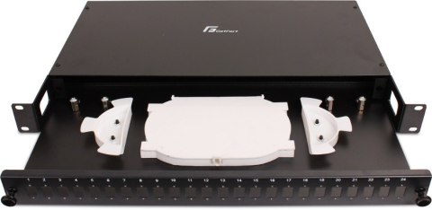 PRZEŁĄCZNICA ŚWIATŁOWODOWA GETFORT 1U 19 Cali 24xSC SIMPLEX Z PÓŁKĄ