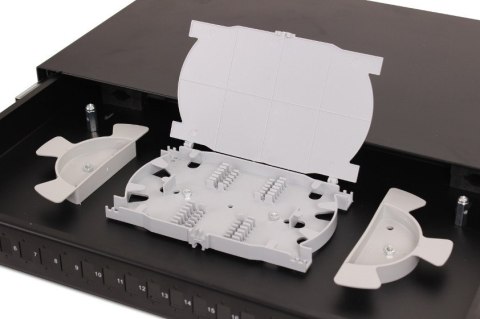 PRZEŁĄCZNICA ŚWIATŁOWODOWA GETFORT 1U 19 Cali 24xSC SIMPLEX Z SZYNAMI