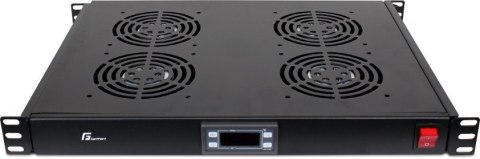 Panel 4 wentylatorów z termostatem Rack 1U