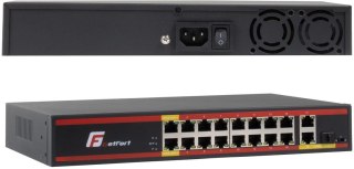 SWITCH POE GETFORT 16FE+2GE+1SFP 200W