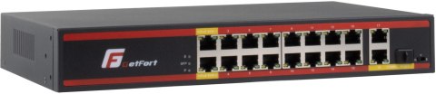 SWITCH POE GETFORT 16FE+2GE+1SFP 200W