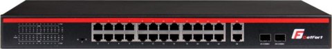 SWITCH POE GETFORT 24FE+2GE+2SFP 250W