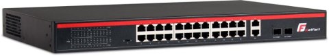 SWITCH POE GETFORT 24FE+2GE+2SFP 250W