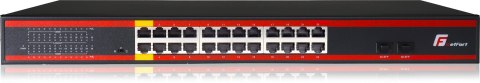 SWITCH POE GETFORT 24GE+2SFP Gigabit 400W