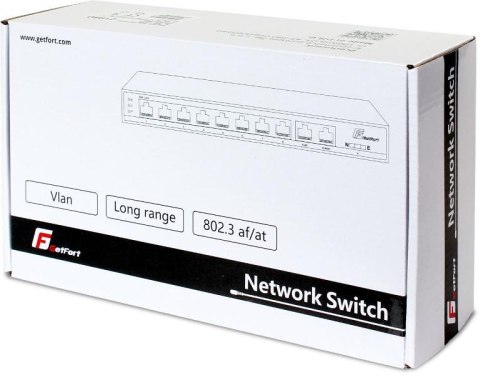 SWITCH POE GETFORT 8FE+2GE 120W