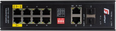 SWITCH POE GETFORT PRZEMYSŁOWY POE 8GE+2GE+2SFP (-40/80)