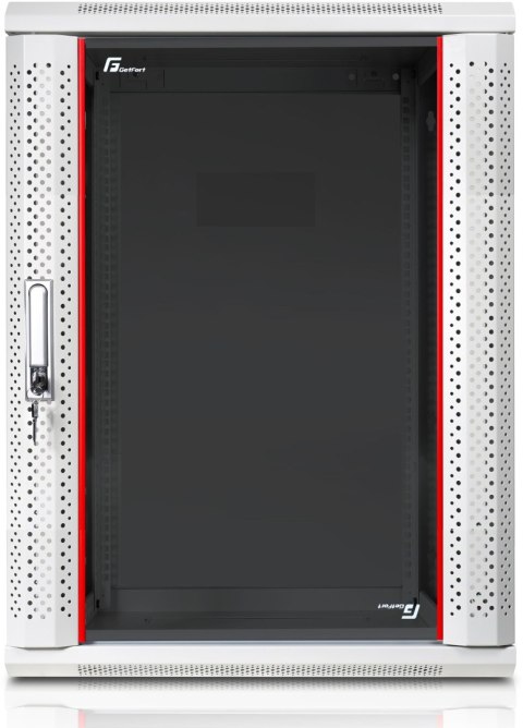 SZAFA RACK GETFORT 19 CALI 18U 600X600 WISZĄCA SZARA