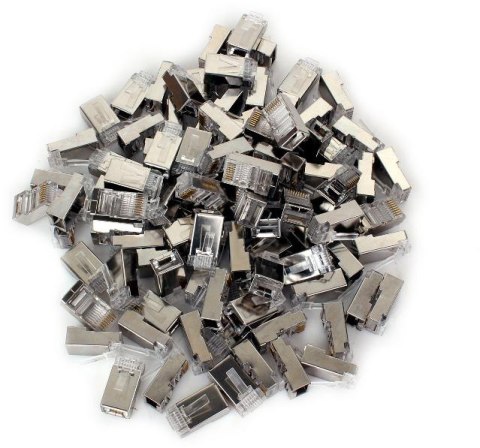 WTYK SIECIOWY PRZELOTOWY GETFORT RJ45 CAT.5e 8P8C EKRANOWANY (100szt)