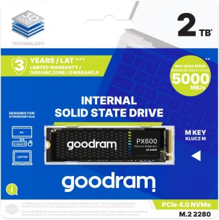 GOODRAM Dysk SSD PX600 2TB M.2 PCIe 4x4 NVMe 2280