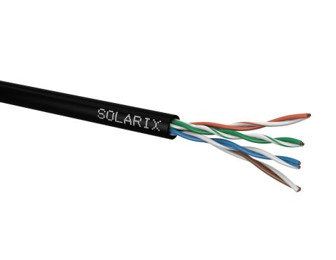 KABEL SKRĘTKA SOLARIX CAT.5E U/UTP UV Fca 305m SXKD-5E-UTP-PE