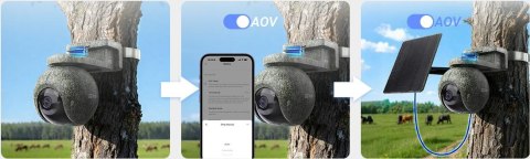 Kamera IP Ezviz EB8 4G 4K Kit 8MP z panelem słonecznym 8W 4G Wi-Fi