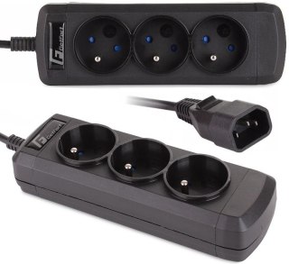 Listwa zasilająca GETFORT UPS C14 / 3 GNIAZDA FR 150cm