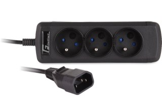 Listwa zasilająca GETFORT UPS C14 / 3 GNIAZDA FR 60cm
