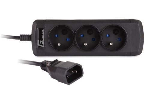 Listwa zasilająca GETFORT UPS C14 / 3 GNIAZDA FR 60cm