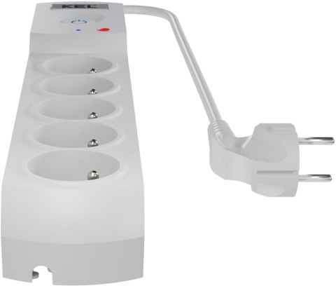 Listwa zasilająca antyprzepięciowa Getfort 5P 1,5m Szara