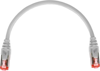 PATCHCORD SKRĘTKA GETFORT CAT.6A S/FTP LSOH 0,25m szary