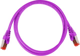 PATCHCORD SKRĘTKA GETFORT CAT.6A S/FTP LSOH 0,5m fioletowy