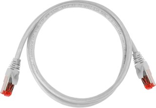PATCHCORD SKRĘTKA GETFORT CAT.6A S/FTP LSOH 0,5m szary