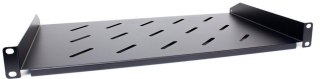 Półka rackowa uniwersalna Getfort 19 cali 1U 170mm Czarna