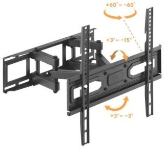Uchwyt TV Getfort LED/LCD 32-70 cali 40kg Vesa 400x400 Full-Motion